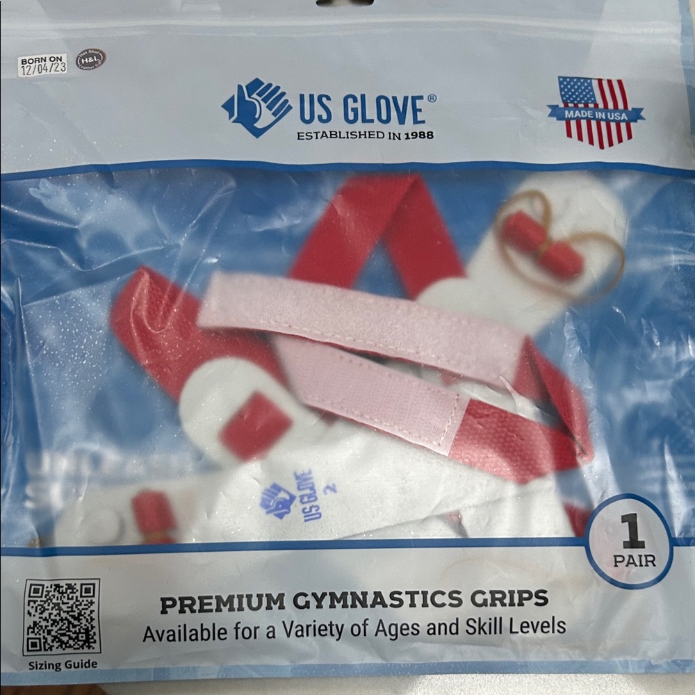 Premium Gymnastics Grips - Red and White